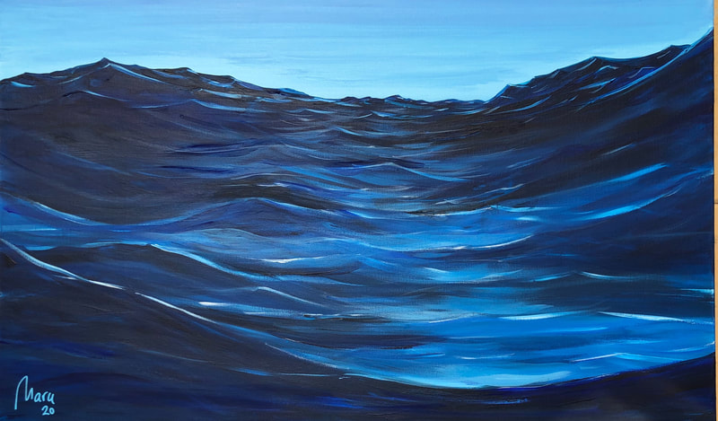 Open Sea
Acrylic on canvas- 100x60cm