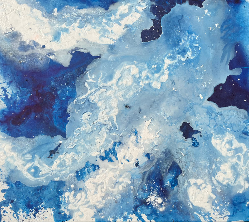 Melting Ice I 
Acrylic on canvas 
76x76cm