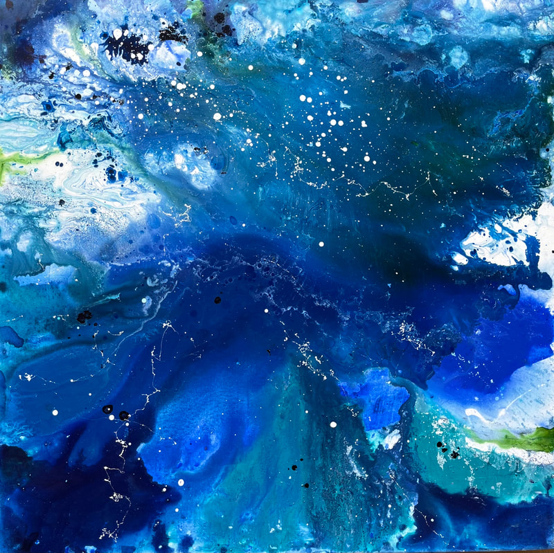 Intense Blue I
Acrylic on canvas 
100x100cm