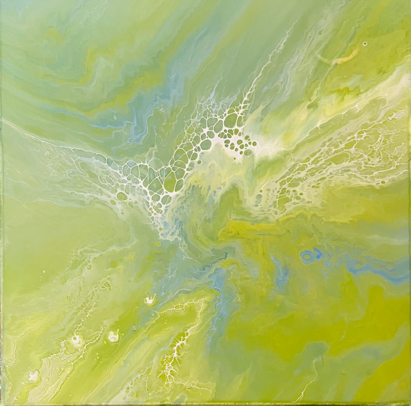 Green Symphony - Acrylic on canvas - 50x50cm