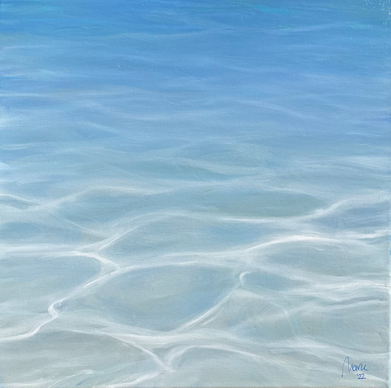 Shallow Waters IV -  oil on canvas - 40x40cm