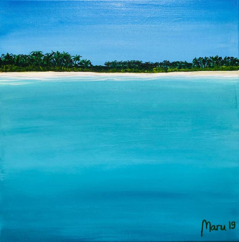 Zanzibar 4 - acrylic on canvas - 50x50cm