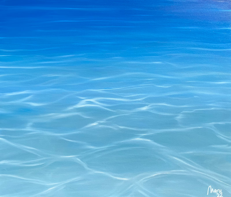 Milos Waters - oil on canvas - 50x50cm