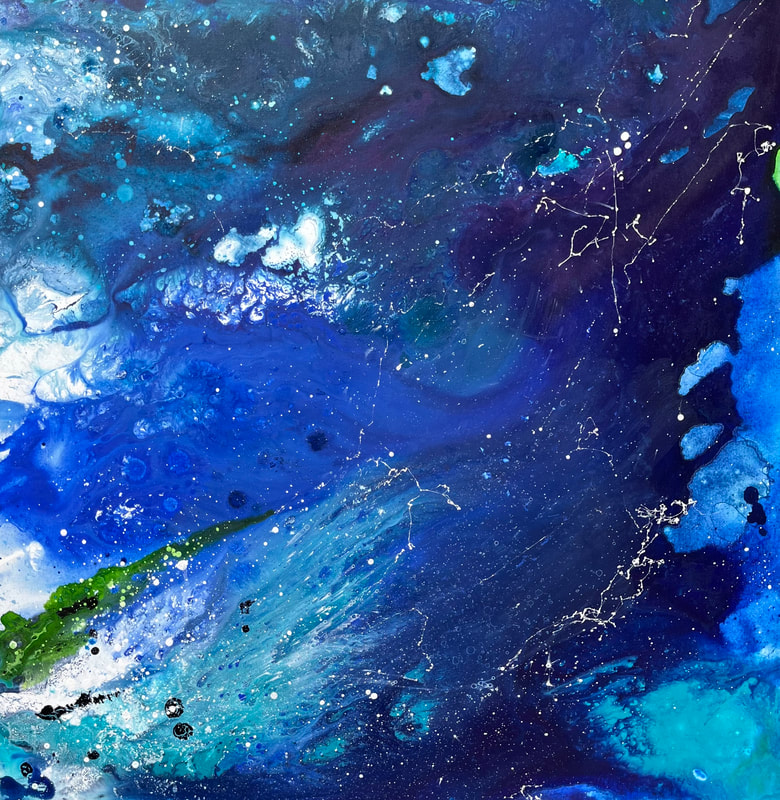 Intense Blue II
Acrylic on canvas 
100x100cm