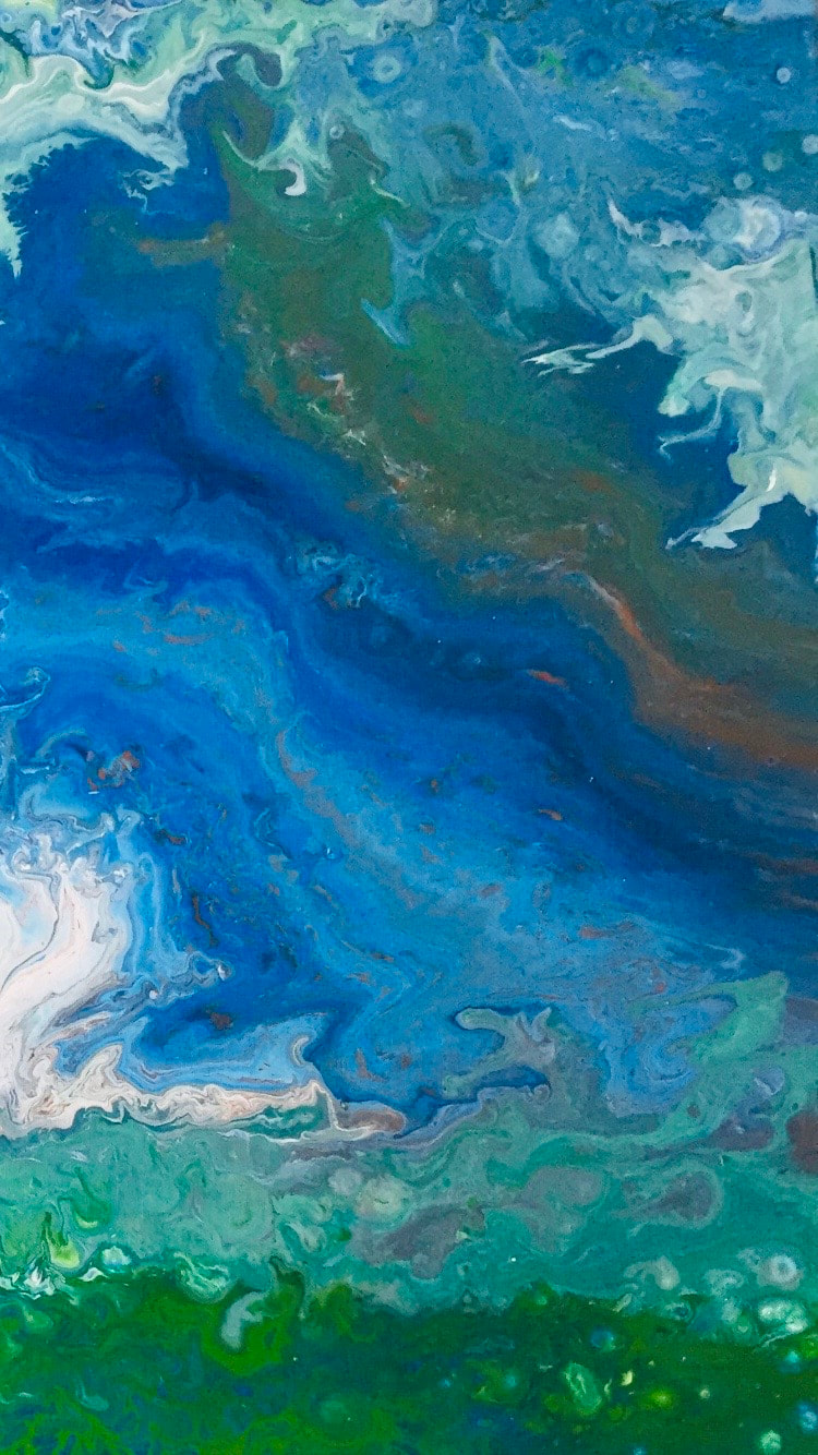 "Sea Waters"  - acrylic on canvas - 100x76cm